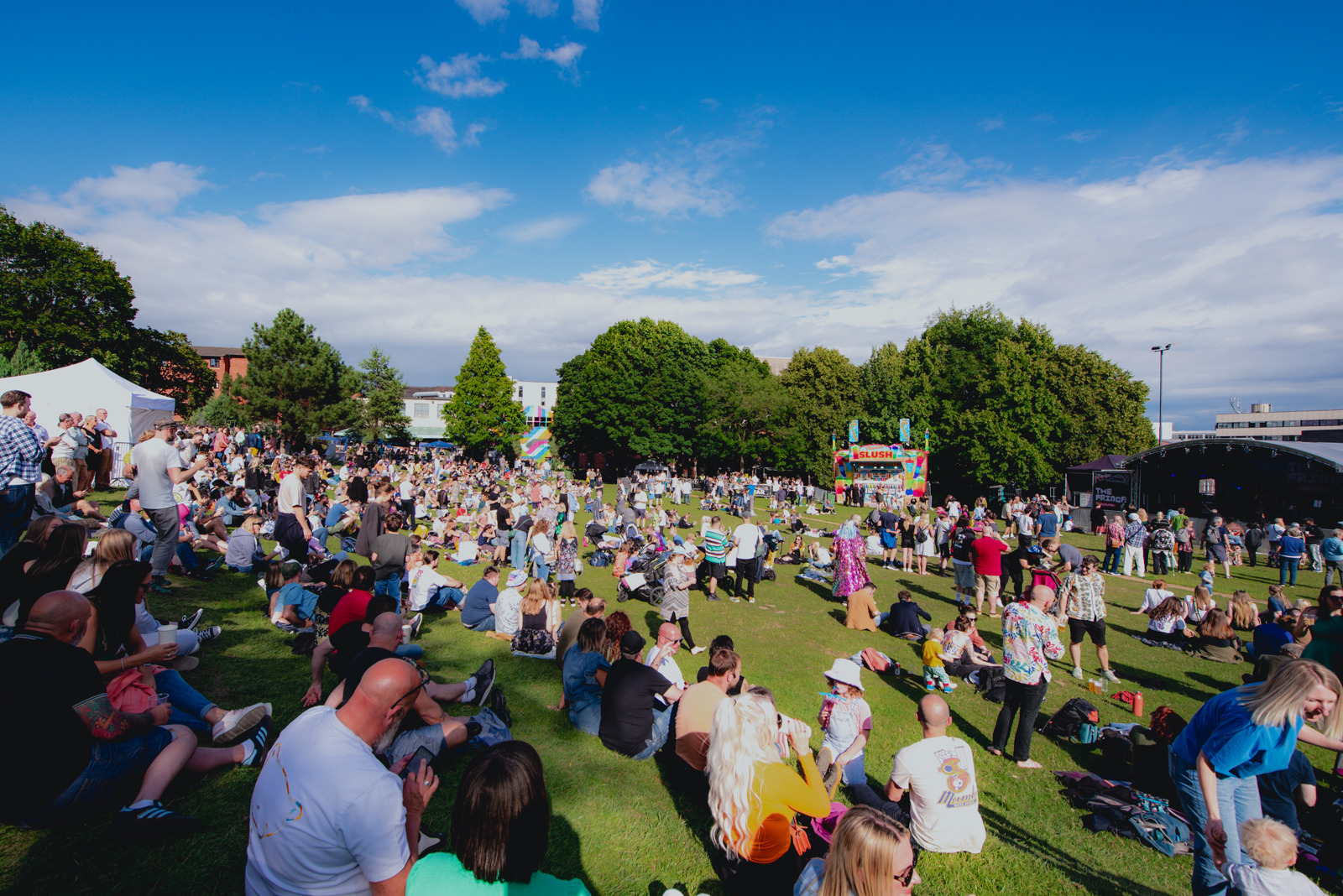 The Fringe at Tramlines free stage on Devonshire Green, Sheffield