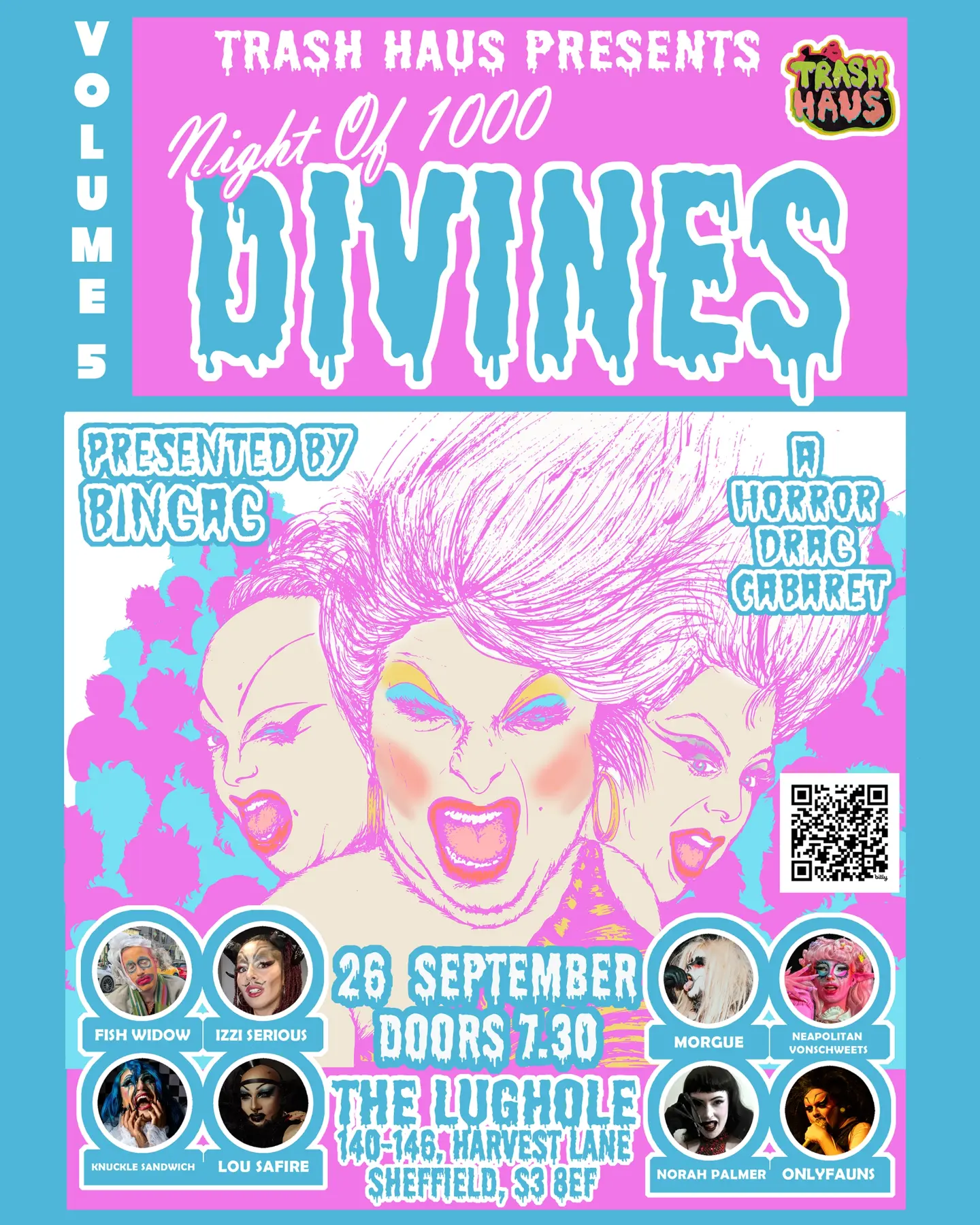 Trash Haus Volume 5: Night of 1000 Divines event poster
