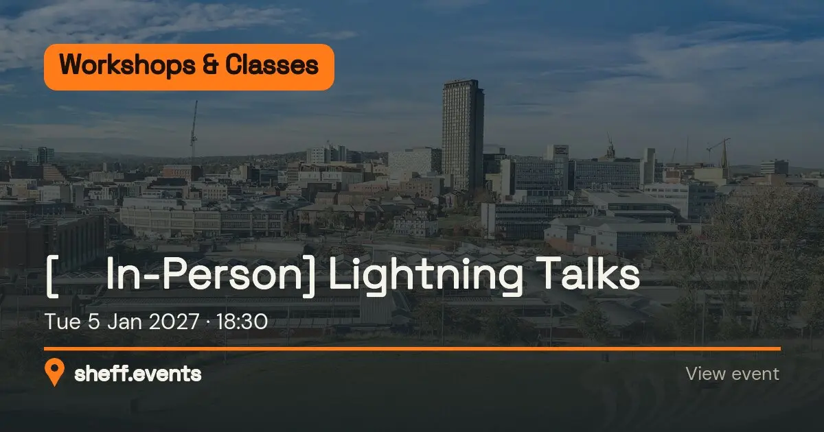 [🏫 In-Person] Lightning Talks. Tue 5 Jan 2027.