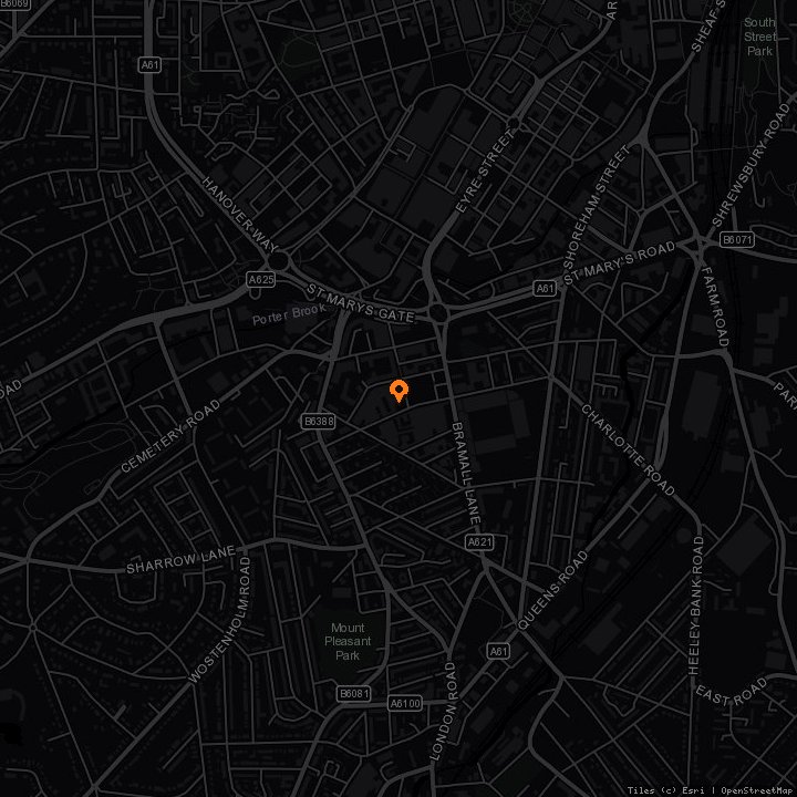 Map showing CADS