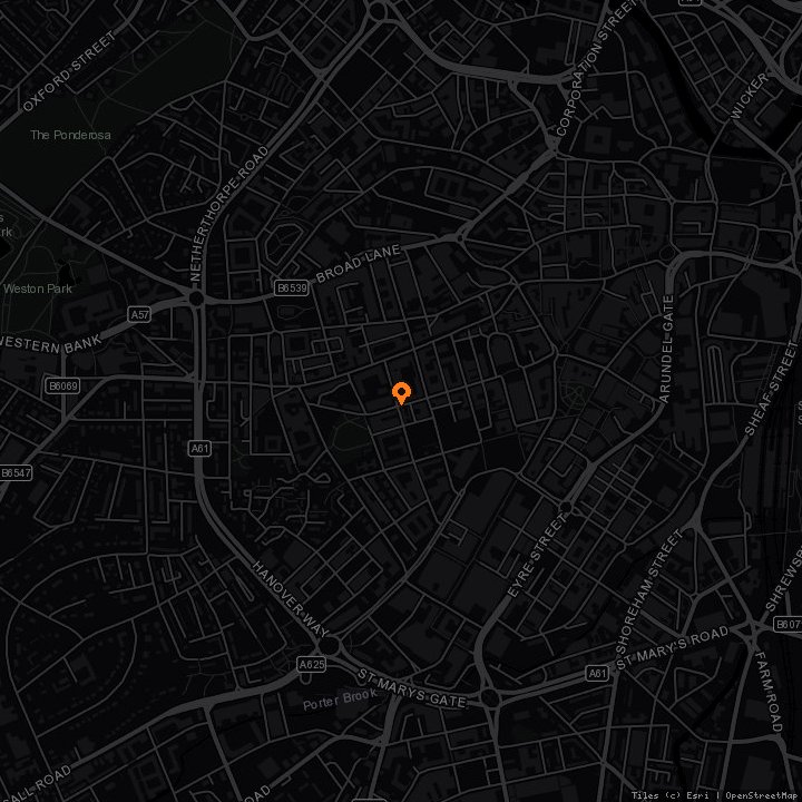 Map showing Frog & Parrot