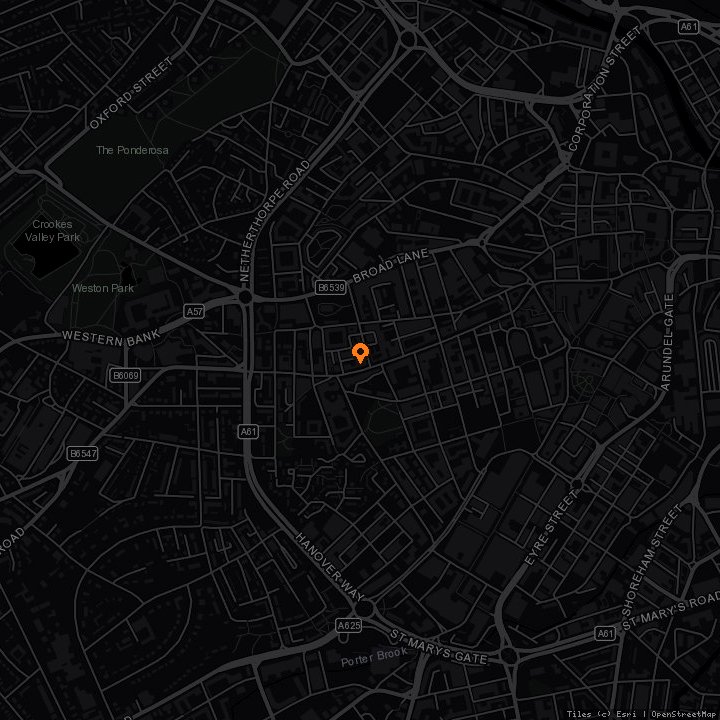 Map showing Katie O’Brien’s