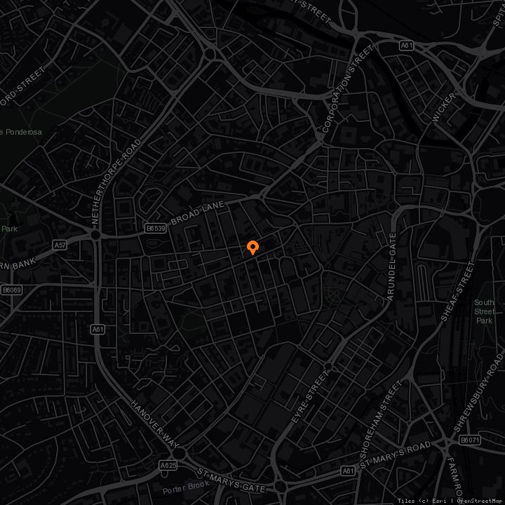 Map showing Maida Vale