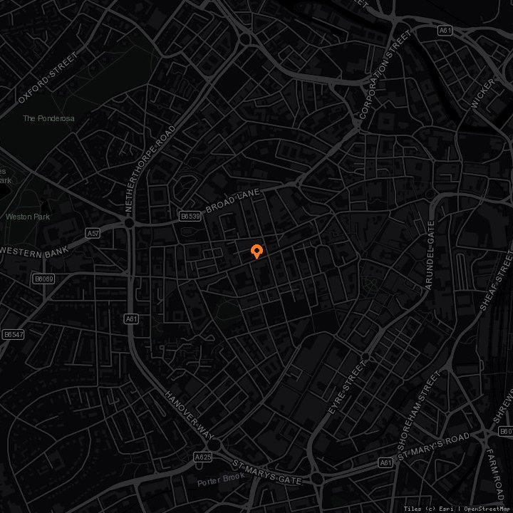 Map showing Molly Malone’s