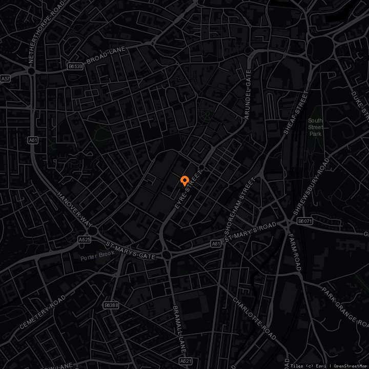 Map showing Network Sheffield 14 16 Matilda Street S14qd · Network Sheffield 14 16 Matilda Street S14qd, Sheffield, S1 4qd