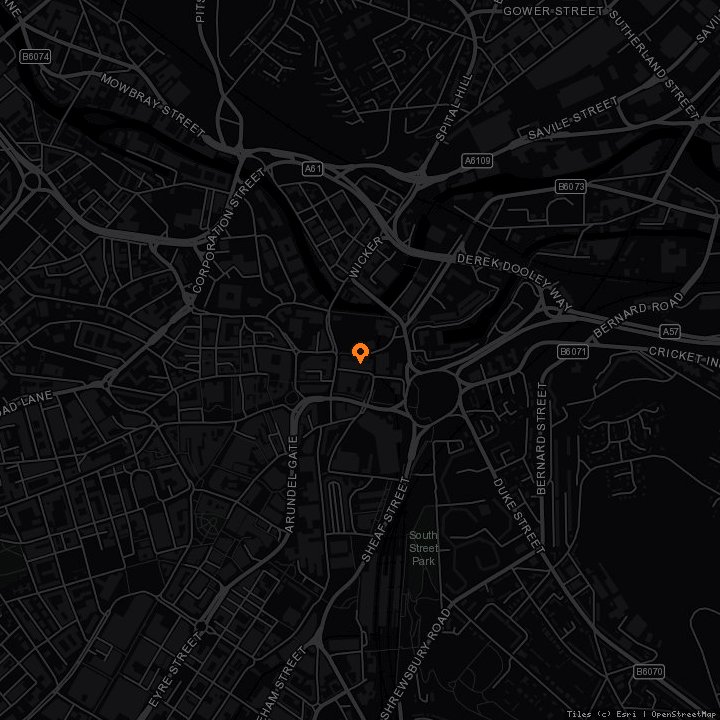 Map showing PANKE SOCIAL