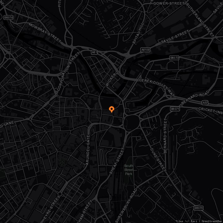Map showing Plot 22 · Plot 22, Sheffield, S2 5TS