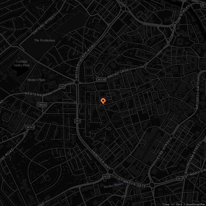 Map showing The Beehive
