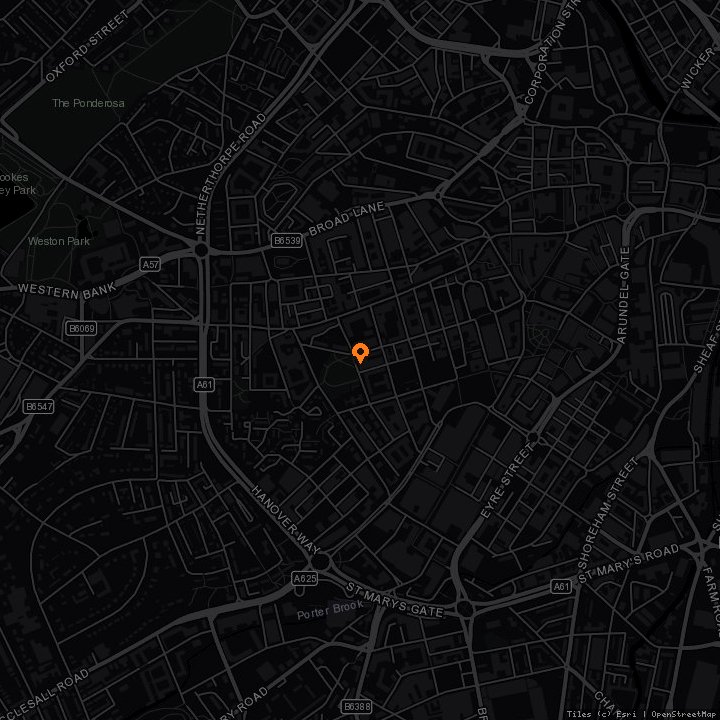 Map showing The Forum