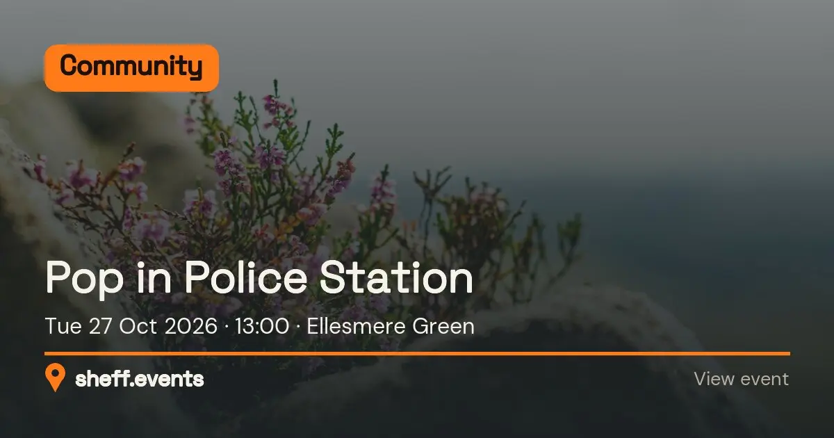 Pop in Police Station. Tue 27 Oct 2026. Ellesmere Green.