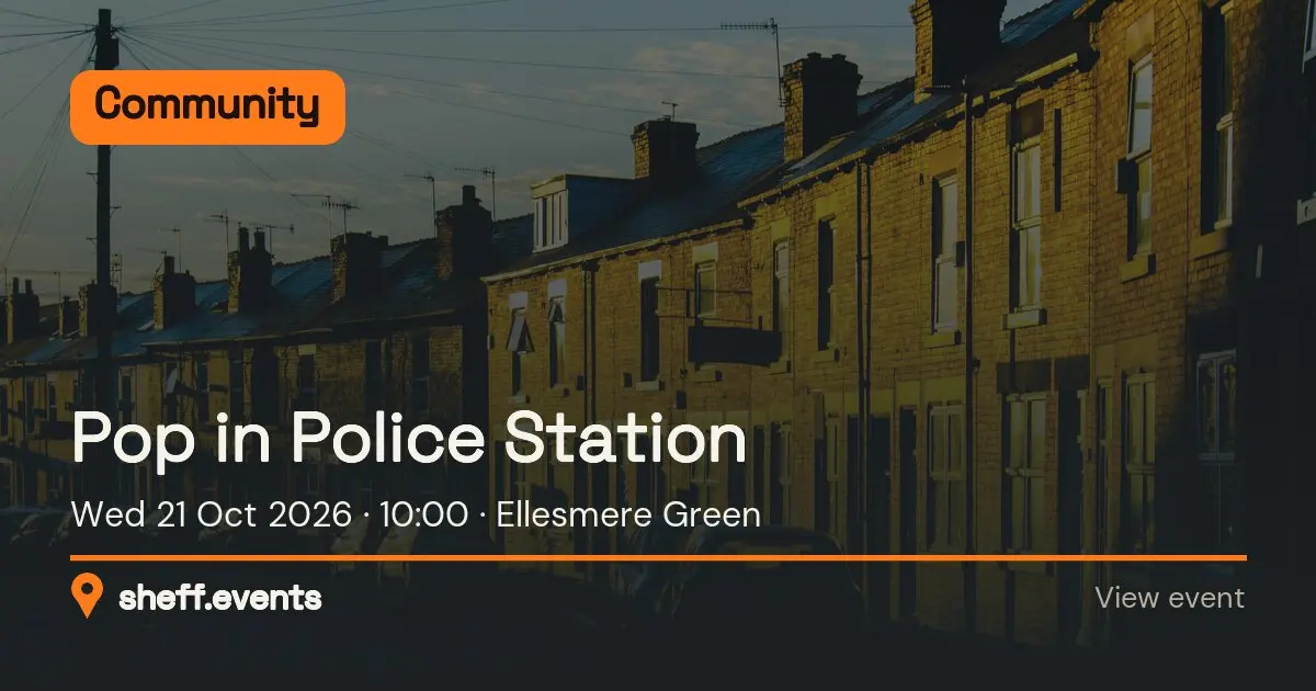 Pop in Police Station. Wed 21 Oct 2026. Ellesmere Green.