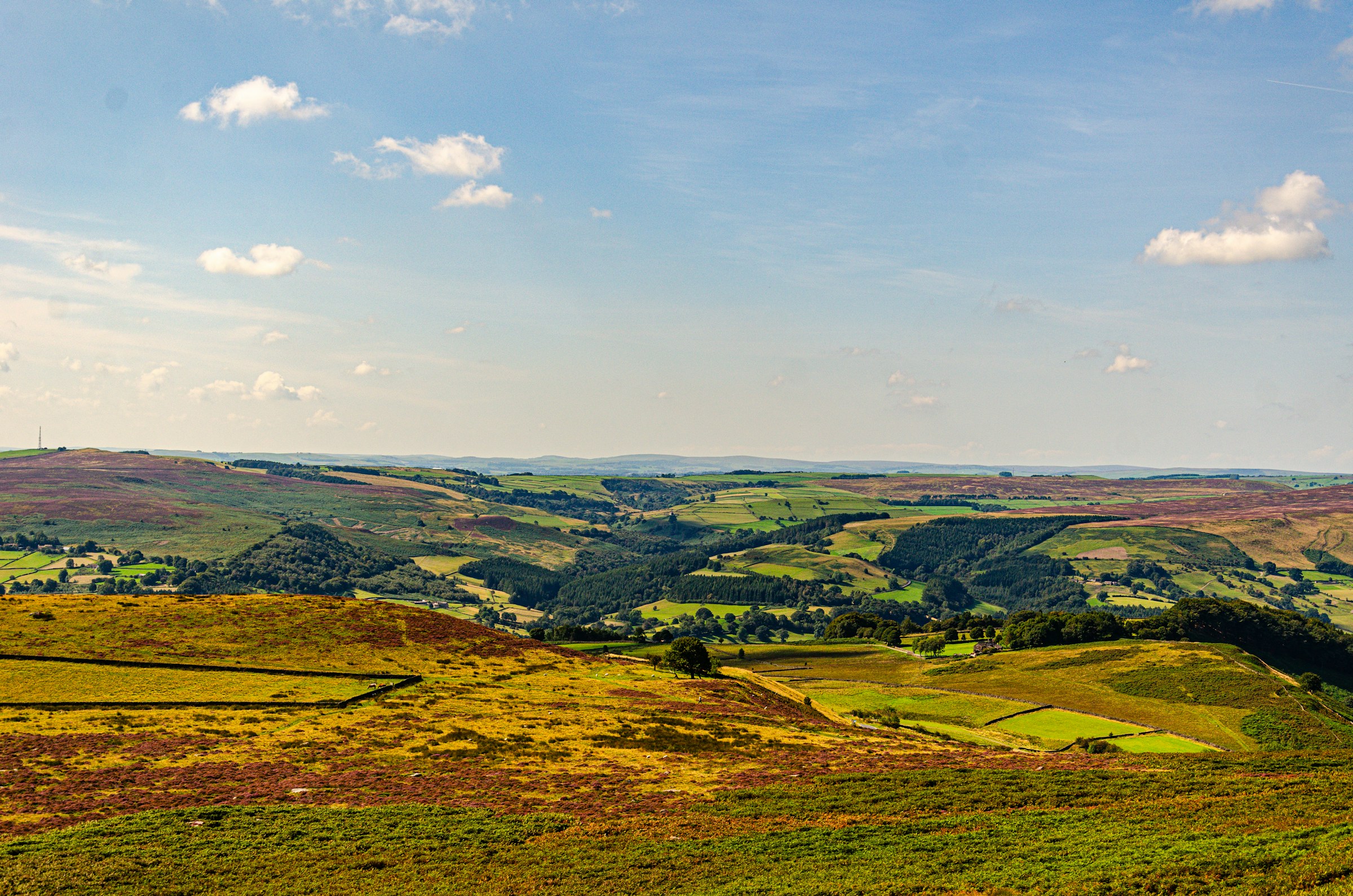 The Peak District, as seen from Higger Tor.