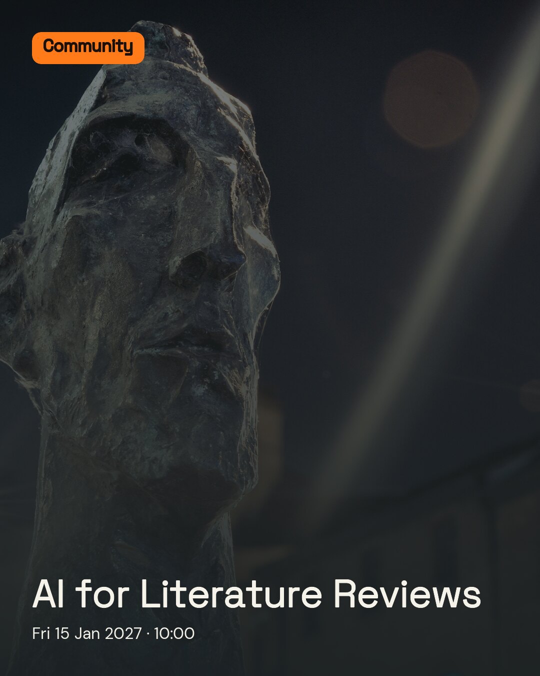 AI for Literature Reviews. Fri 15 Jan 2027.