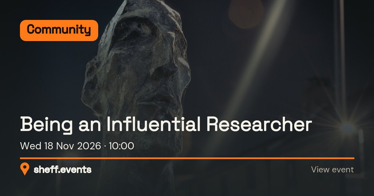 Being an Influential Researcher. Wed 18 Nov 2026.