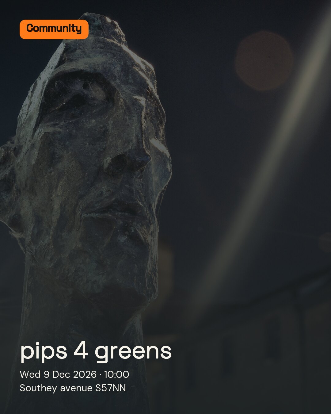 pips 4 greens. Wed 9 Dec 2026. Southey avenue S57NN.