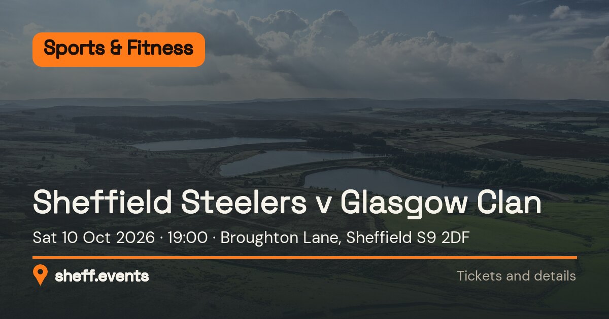 Sheffield Steelers v Glasgow Clan. Sat 10 Oct 2026. Broughton Lane, Sheffield S9 2DF.