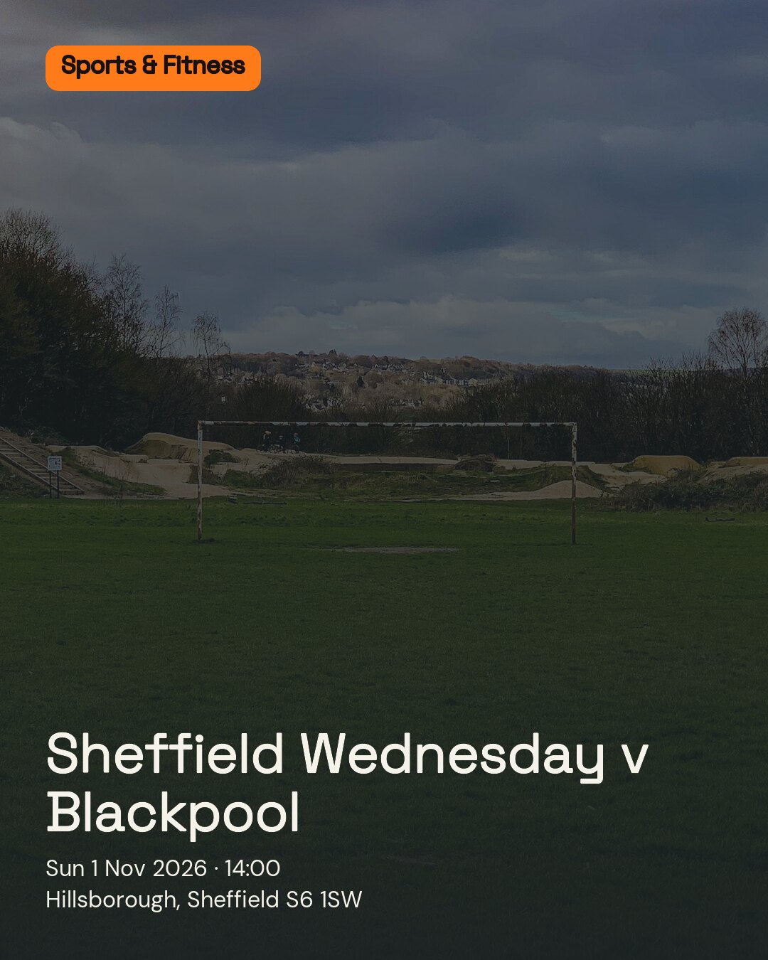 Sheffield Wednesday v Blackpool. Sun 1 Nov 2026. Hillsborough, Sheffield S6 1SW.