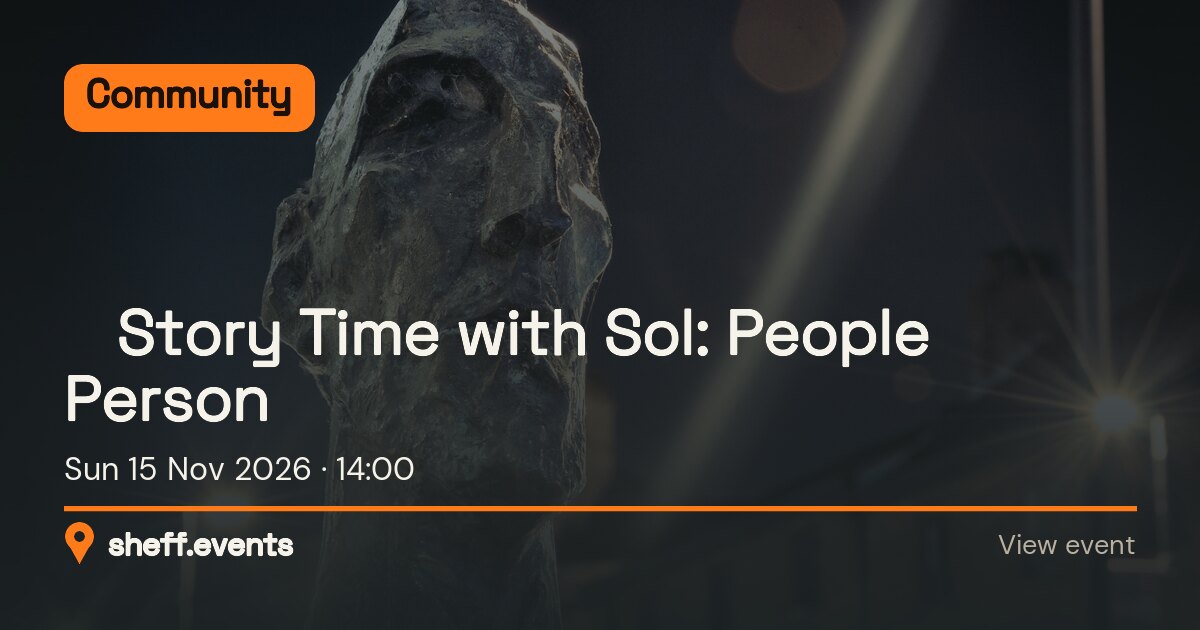 📚Story Time with Sol: People Person. Sun 15 Nov 2026.
