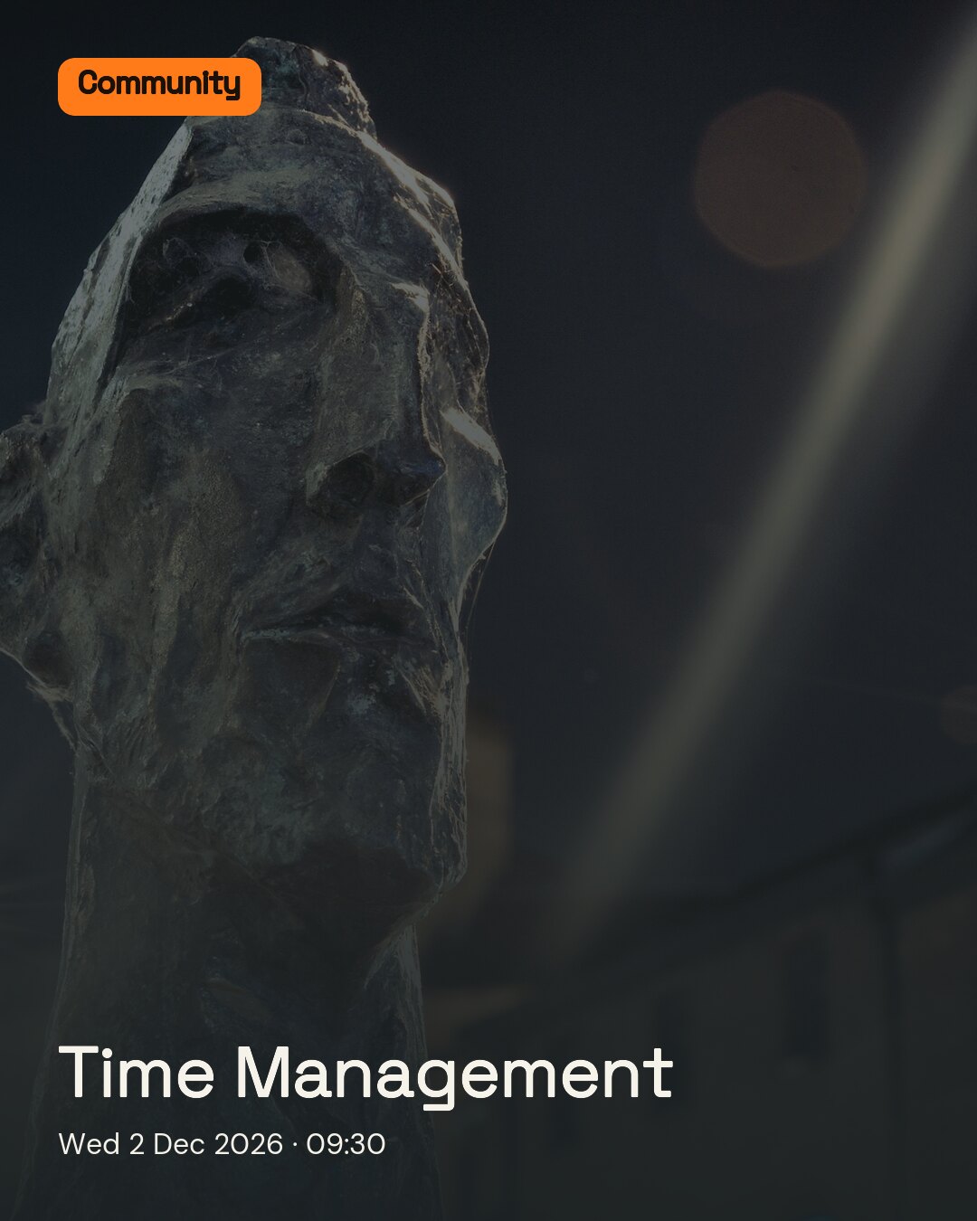 Time Management. Wed 2 Dec 2026.
