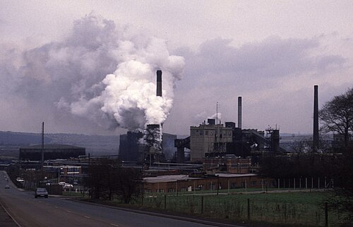 The Orgreave coking works, photographed in 1989 before demolition.