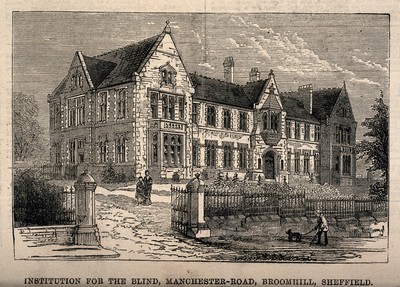 Institution for the Blind, Sheffield, Yorkshire. Wood engraving