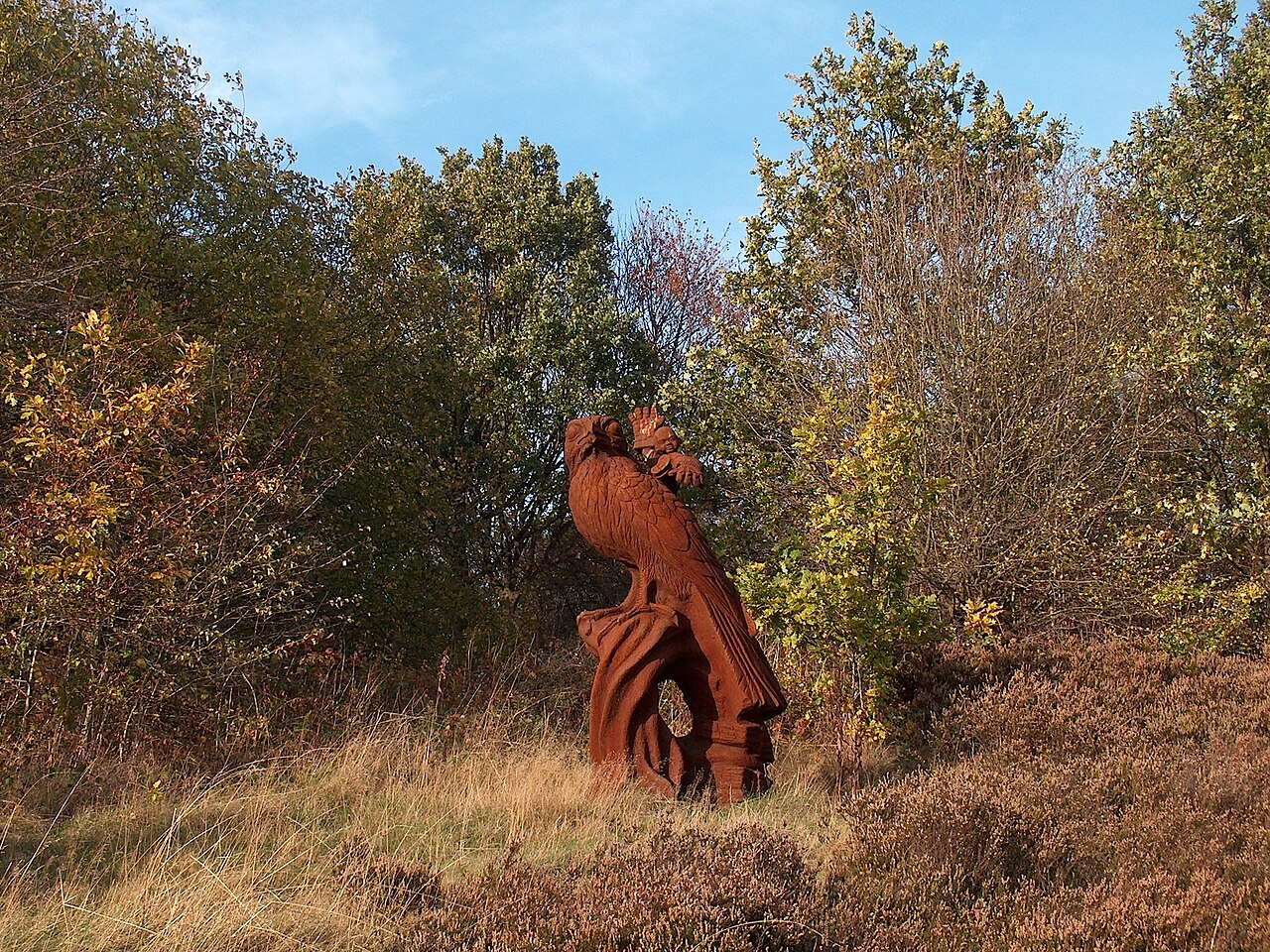 "Bird and Boy" sculpture, Rutland Road, Sheffield - geograph.org.uk - 2662640, photographed for Wikimedia Commons