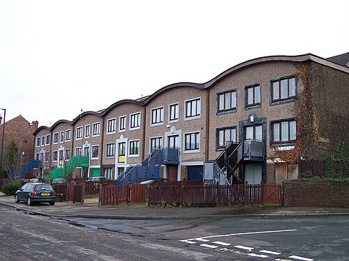 'New Style' Terraced Houses, Pye Bank Road, Woodside, Sheffield - geograph.org.uk - 1756469