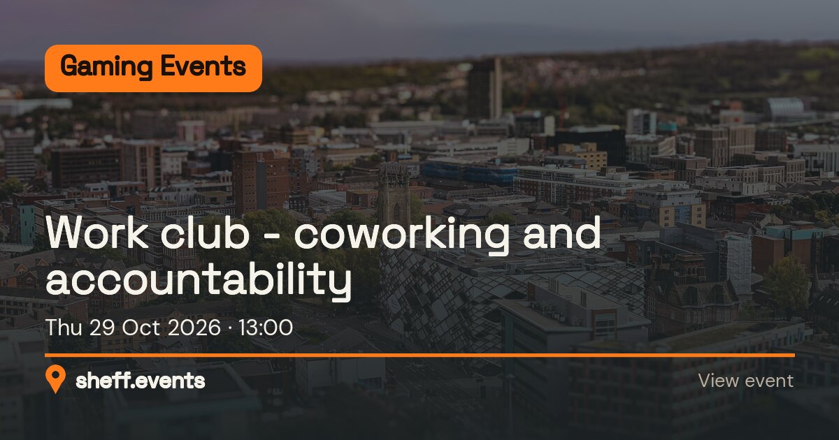 Work club - coworking and accountability. Thu 29 Oct 2026.